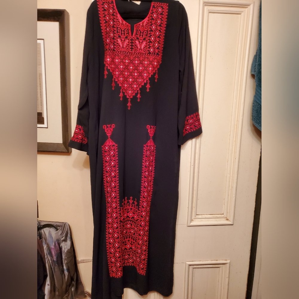 Embroidered made in Jordan dress